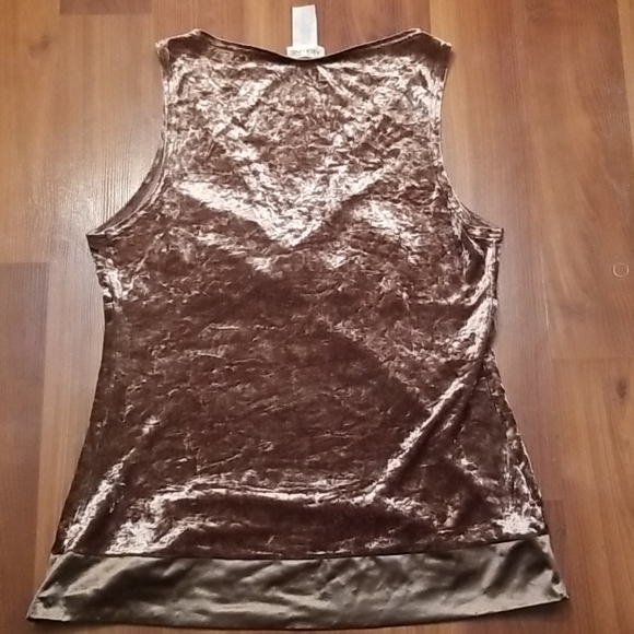 ARIANNE SILKY VELVET TANK - Picture 5 of 7